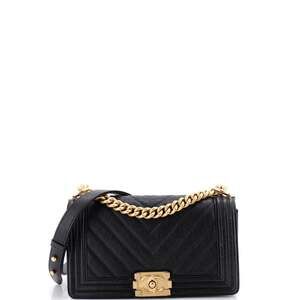 Chanel Boy Flap Bag Chevron Caviar Old #251825C41B